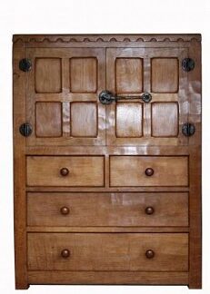 ROBERT MOUSEMAN THOMPSON RARE ADZED OAK AUMBRY