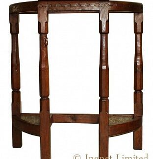 ROBERT MOUSEMAN THOMPSON RARE & EARLY OAK HALL STAND