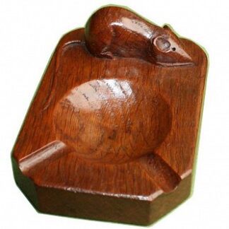 ROBERT MOUSEMAN THOMPSON EARLY OAK ASH TRAY