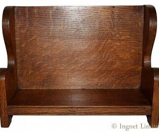 ARTS & CRAFTS OAK BOOK TROUGH BY HEALS OF LONDON