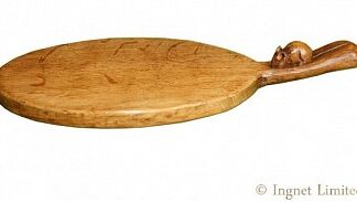 ROBERT MOUSEMAN THOMPSON RARE ADZED CHEESEBOARD