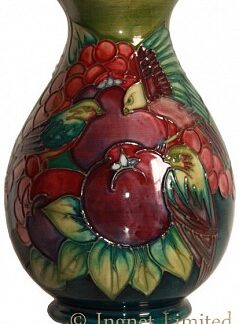 MOORCROFT FINCHES VASE