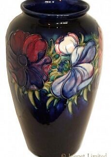 MOORCROFT VASE CLEMATIS PATTERN