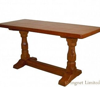 ROBERT MOUSEMAN THOMPSON ADZED OAK COFFEE TABLE