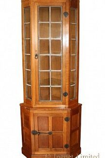 ROBERT MOUSEMAN THOMPSON CORNER DISPLAY CUPBOARD