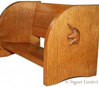 UNICORN COXWOLD CABINET MAKERS OF THIRSK SLIDING BOOK TROUGH