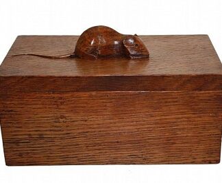 ROBERT MOUSEMAN THOMPSON CLASSIC PERIOD ADZED TRINKET BOX