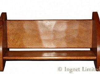 ROBERT MOUSEMAN THOMPSON OAK ADZED BOOK TROUGH