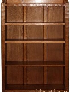 ROBERT MOUSEMAN THOMPSON ADZED OAK FOUR FOOT VINTAGE BOOKCASE