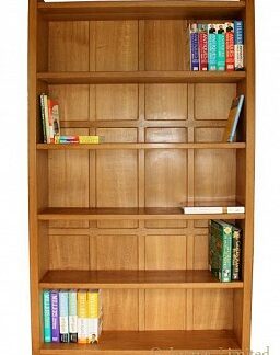 ROBERT MOUSEMAN THOMPSON VERY LARGE MODERN OAK BOOKCASE