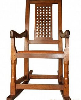 PETER RABBITMAN HEAP OF WETWANG YORKSHIRE OAK ROCKING CHAIR