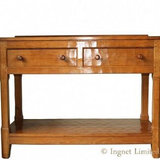 PETER RABBITMAN HEAP OF WETWANG YORKSHIRE ADZED OAK SERVING TABLE