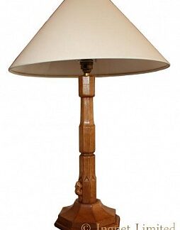 COLIN BEAVERMAN ALMACK YORKSHIRE LARGE OAK TABLE LAMP