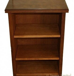 ROBERT MOUSEMAN THOMPSON SMALL BOOKCASE WITH ADZED TOP