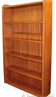 ROBERT MOUSEMAN THOMPSON VERY LARGE OAK BOOKCASE