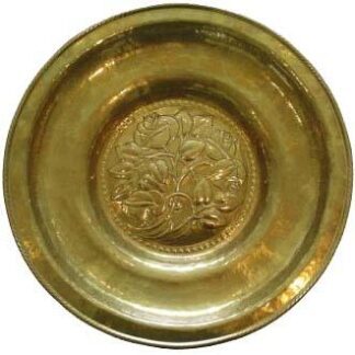 HUGH WALLIS ARTS & CRAFTS BRASS WALL CHARGER