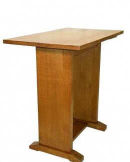 GORDON RUSSELL SIGNATURE GOLDEN OAK STRETCHER TABLE