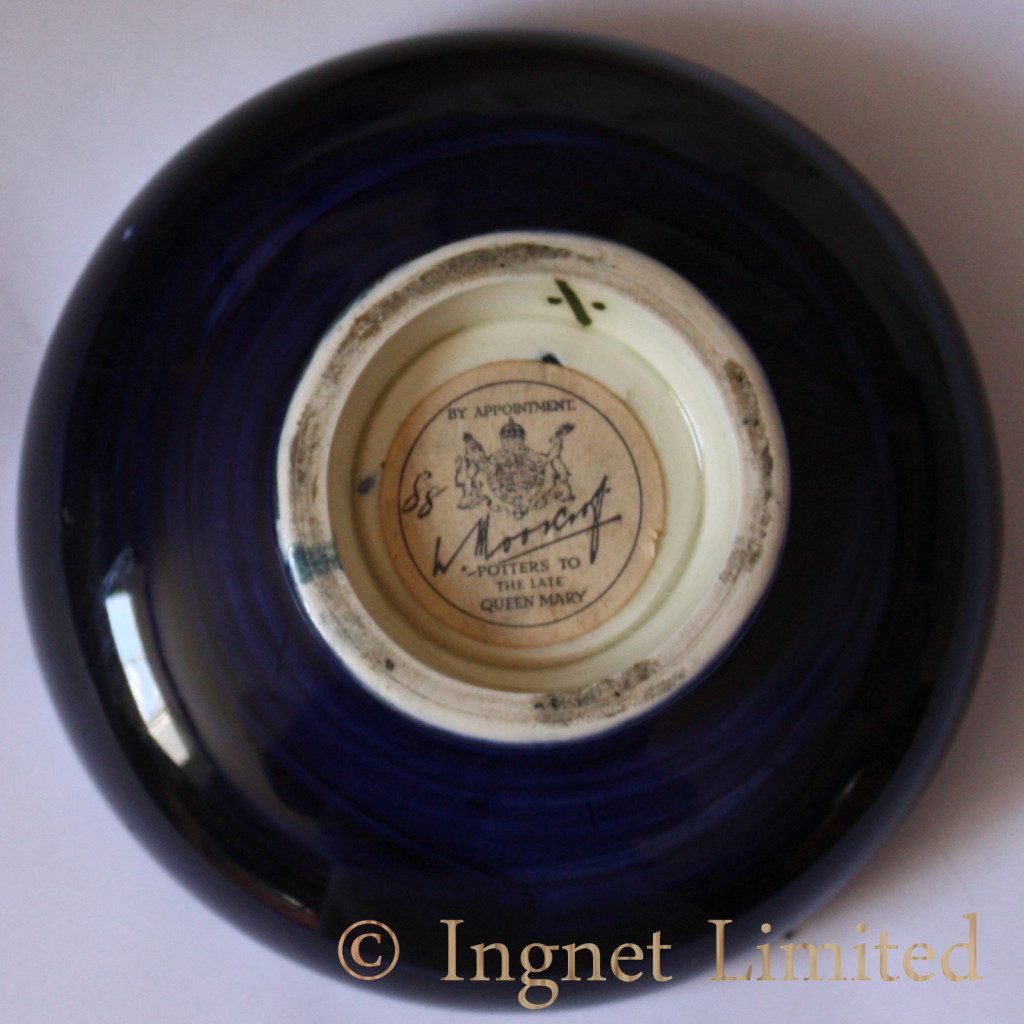 WALTER MOORCROFT BOWL HIBISCUS PATTERN