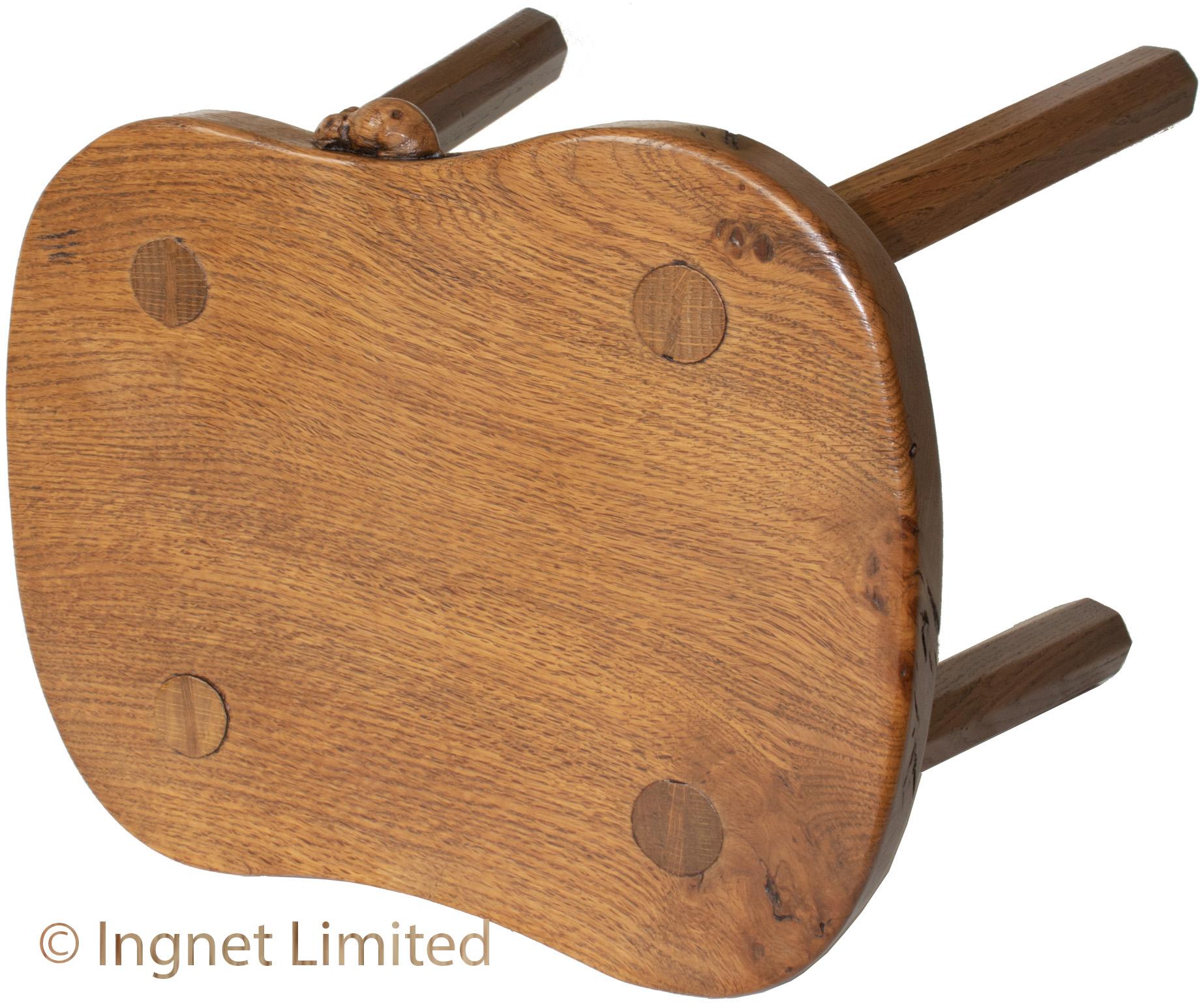 ROBERT MOUSEMAN THOMPSON FOUR LEGGED COW STOOL