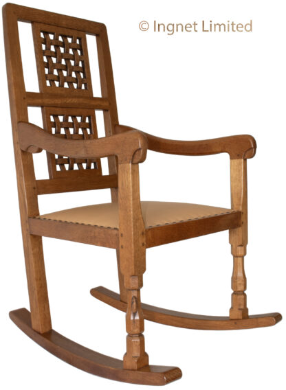 ROBERT MOUSEMAN THOMPSON ROCKING CHAIR - Image 4