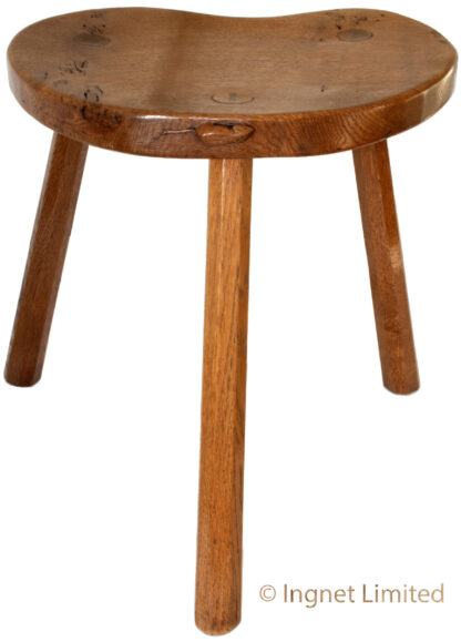 ROBERT MOUSEMAN THOMPSON BURR OAK STOOL - Image 6