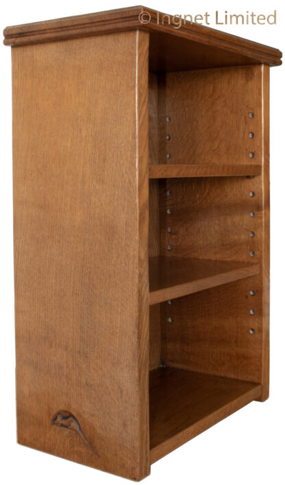 ROBERT MOUSEMAN THOMPSON FULLY ADZED BEDSIDE CUPBOARD - Image 2