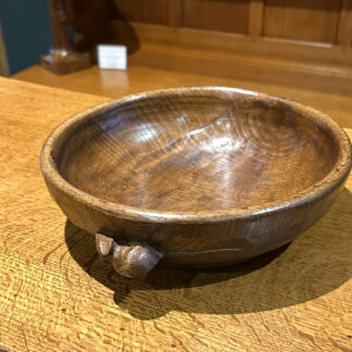 ROBERT MOUSEMAN THOMPSON CLASSIC OAK FRUIT BOWL