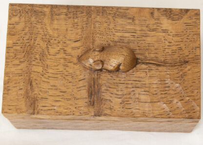 ROBERT MOUSEMAN THOMPSON OAK TRINKET BOX - Image 10