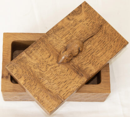 ROBERT MOUSEMAN THOMPSON OAK TRINKET BOX - Image 12