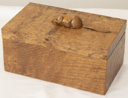 ROBERT MOUSEMAN THOMPSON OAK TRINKET BOX - Image 13