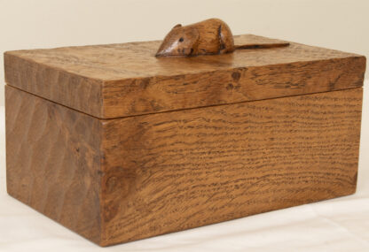 ROBERT MOUSEMAN THOMPSON OAK TRINKET BOX - Image 2