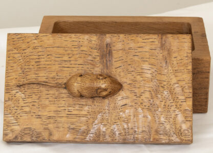 ROBERT MOUSEMAN THOMPSON OAK TRINKET BOX - Image 6