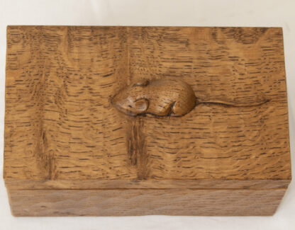 ROBERT MOUSEMAN THOMPSON OAK TRINKET BOX - Image 9
