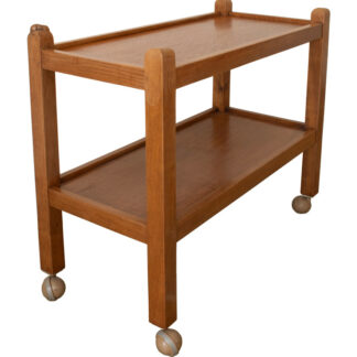 ROBERT MOUSEMAN THOMPSON OAK TROLLEY