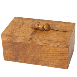ROBERT MOUSEMAN THOMPSON OAK TRINKET BOX