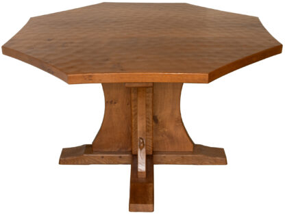 ROBERT MOUSEMAN THOMPSON LARGE ADZED OCTAGONAL TABLE - Image 2