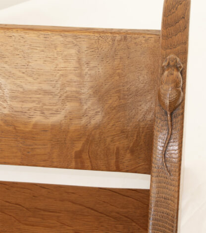 ROBERT MOUSEMAN THOMPSON ADZED BOOK TROUGH - Image 11