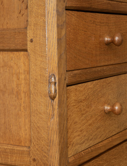 ROBERT MOUSEMAN THOMPSON   OAK CHEST OF DRAWERS - Image 12