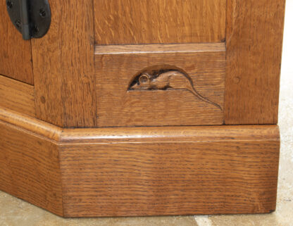 ROBERT MOUSEMAN THOMPSON FLOOR STANDING CORNER CUPBOARD - Image 13