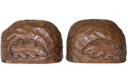 A PAIR OF OAK LEAF CANDLESTICKS FRED SUFFIELD - Image 3
