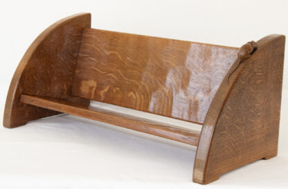 ROBERT MOUSEMAN THOMPSON ADZED BOOK TROUGH - Image 4