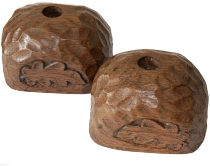 A PAIR OF OAK LEAF CANDLESTICKS FRED SUFFIELD - Image 6