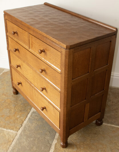 ROBERT MOUSEMAN THOMPSON   OAK CHEST OF DRAWERS - Image 10