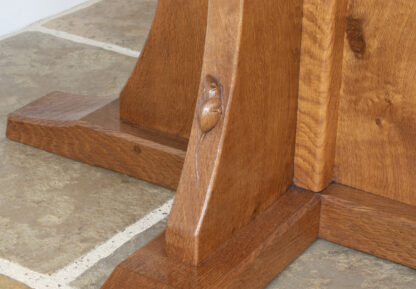 ROBERT MOUSEMAN THOMPSON LARGE ADZED OCTAGONAL TABLE - Image 10