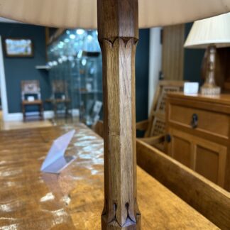 PETER RAYMOND STOUT Carved Oak Table lamp