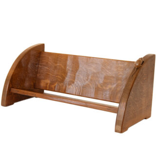 ROBERT MOUSEMAN THOMPSON ADZED BOOK TROUGH