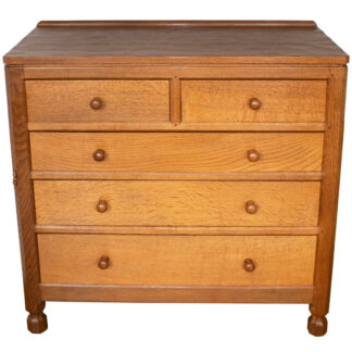 ROBERT MOUSEMAN THOMPSON   OAK CHEST OF DRAWERS
