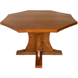 ROBERT MOUSEMAN THOMPSON ADZED OCTAGONAL DINING TABLE