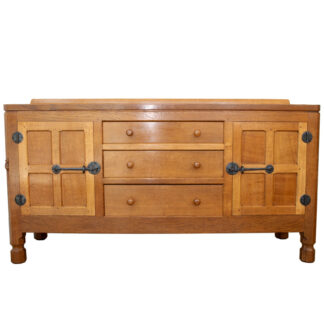 ROBERT MOUSEMAN THOMPSON 5ft ADZED OAK SIDEBOARD