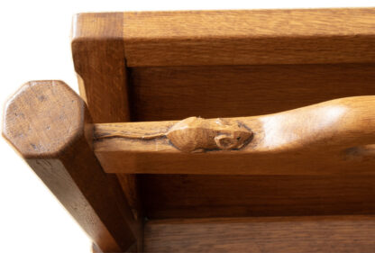 ROBERT MOUSEMAN THOMPSON OAK MAGAZINE RACK - Image 11